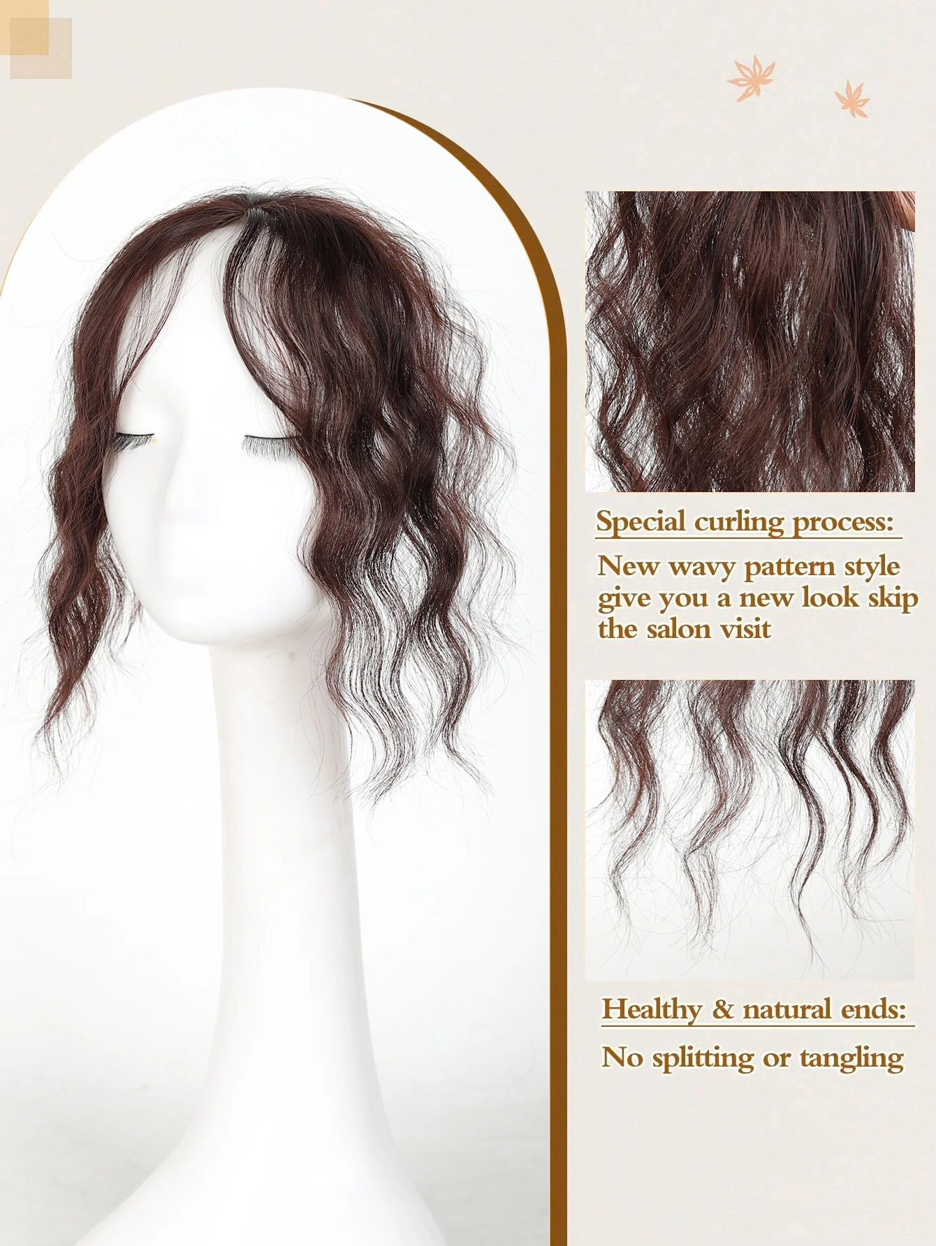 Synthetic Hair Bangs for Women with Invisible Clips
