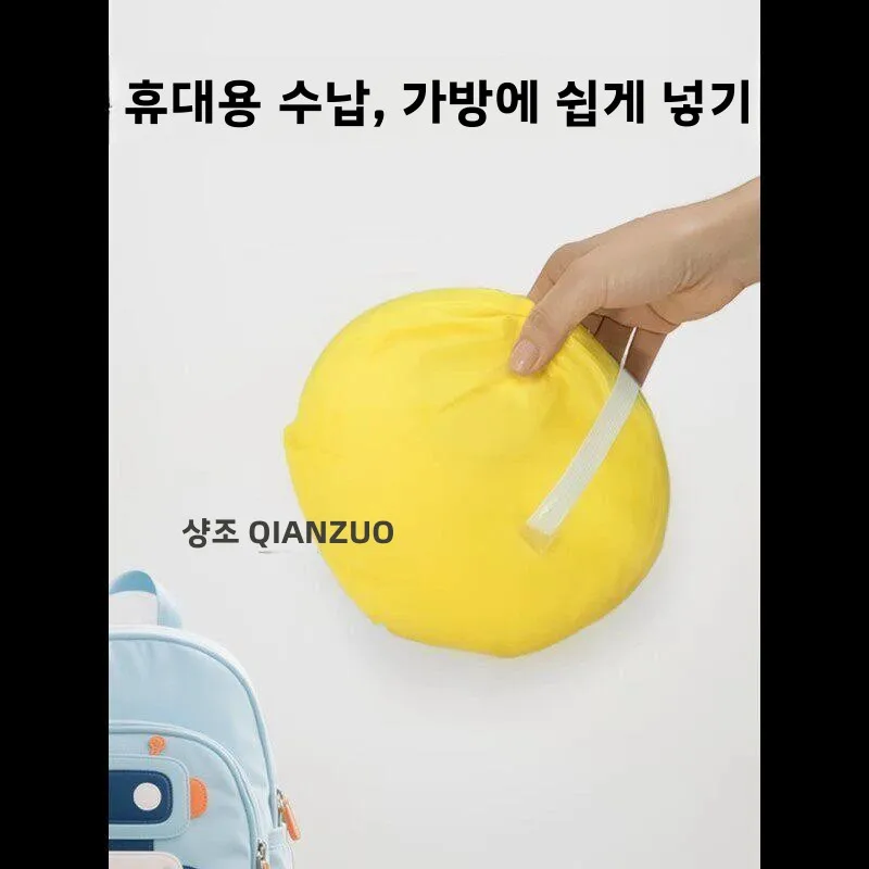 휴대용 어린이 우산 모자 경량 핸드헬드 무료 어린이 놀이 학교 여행용 차양막 비옷 레인캡