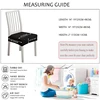 Dining Room Kitchen Stretch Jacquard Chair Seat Cover Removable Washable Anti-Dust Chair Seat Cushion Protector Slipcovers 4