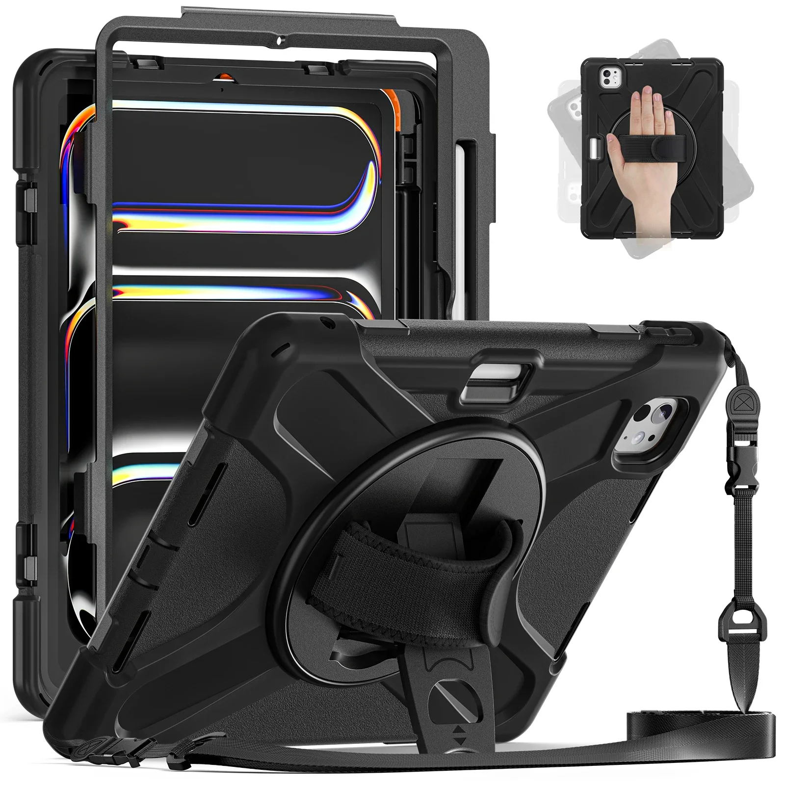 Kids Shockproof iPad Case with Pencil Holder