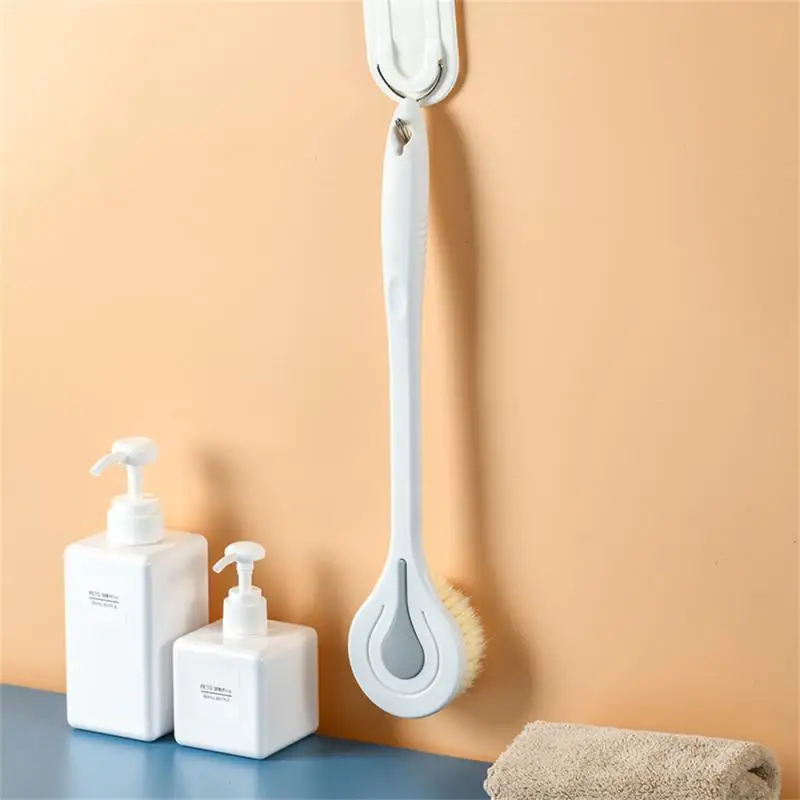 

Long Handle Bath Brush Soft Hair Bath Brush Back Ball Brush Scrubbers Bathroom Body Brushes Mud Scrub Back Brush Massage Brush