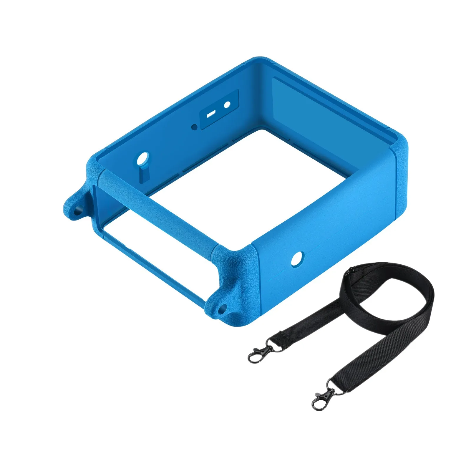 Soft Silicone Anti-fall Speaker Case Adjustable Strap Wireless Speaker Carrying Case Portable Foldable for Marshall Stockwell II