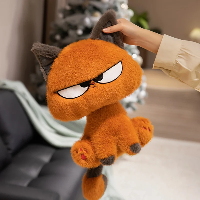 Cute Orange Cat Plushie - 30/40cm Soft Stuffed Toy, Kawaii Cartoon Stuffed Animal for Kids, Birthday & Halloween Gift Idea