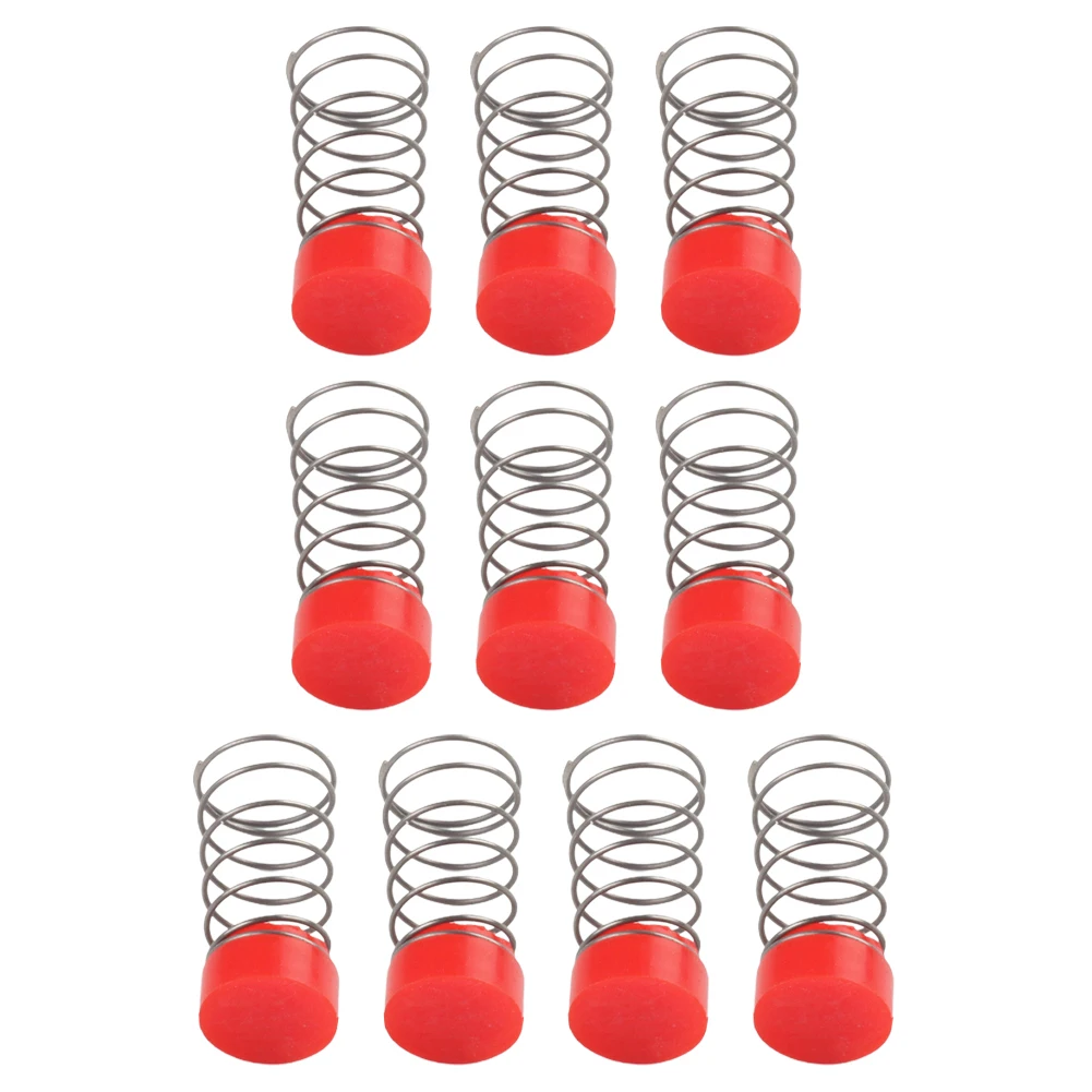 

10PCS Air Compressor Seal Pads Spring For Air Compressor Parts Red Valve Core Foot Protection Rubber Seal Pads Spring