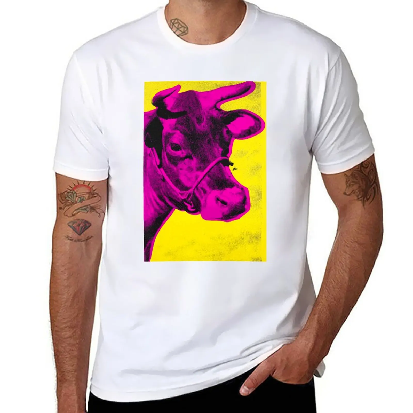 

New COW F T-Shirt plus size tops cute tops mens workout shirts