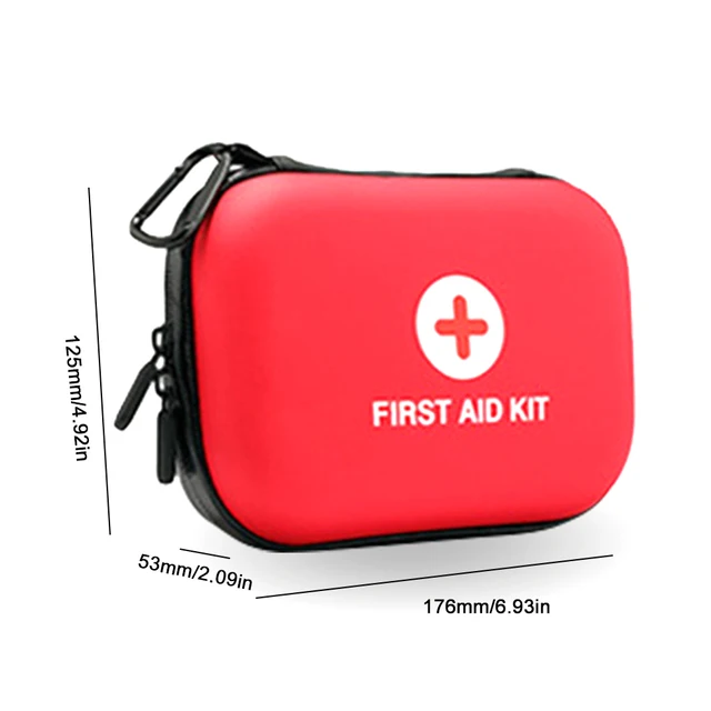 First Aid Kit Bag Empty First Aid Storage Box First Aid Hard Case Empty Waterproof Small First Aid Bag for Household Camping 6