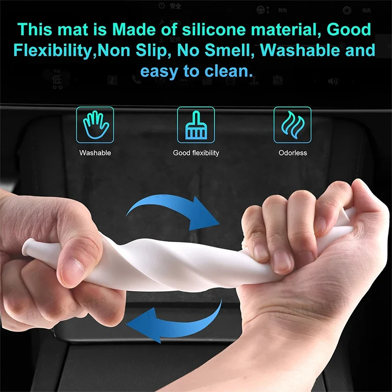 Silicone Anti-Skid Car Phone Wireless Charging Pad & Protector Accessories