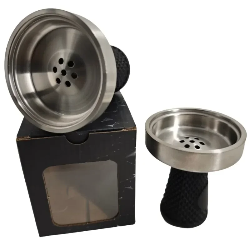 Stainless Steel 7 Holes Shisha Head Pipes Smoking Grass Tobacco Bowl for Chicha Nargile Sheesha Nargiles Hookah Accessories hookah accessories