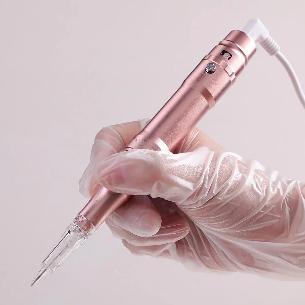 

Rose Gold Professional Wireless Permanent Makeup Machine Pen Beauty Eyebrow Tattoo Machine