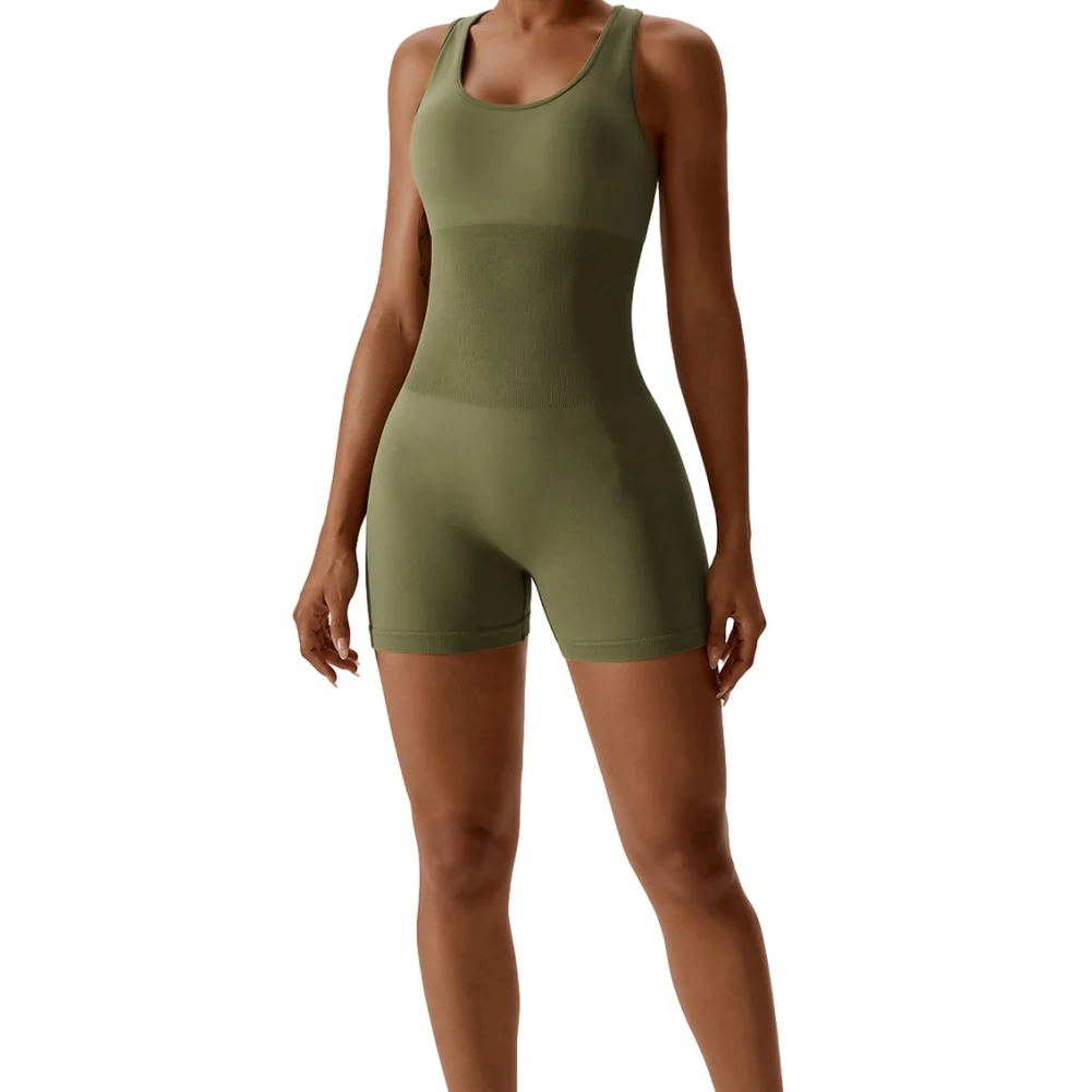 Women Seamless Jumpsuit Sports Tights Yoga Push Up Sport Training Wear Gym Fitness Workout Clothing