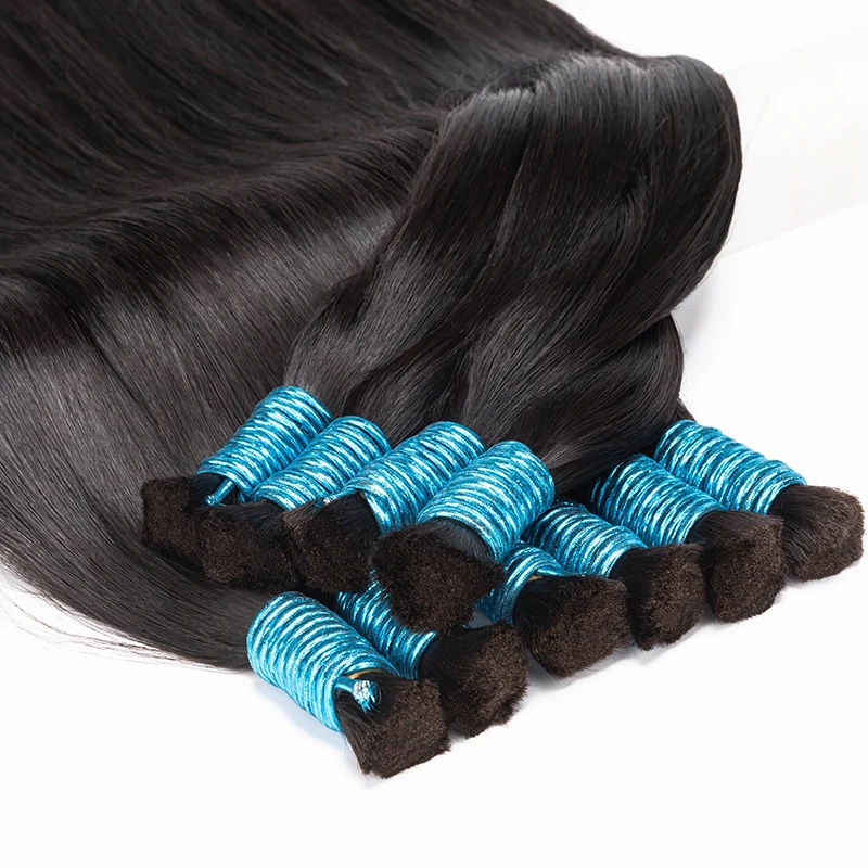 Straight Human Braiding Hair Bulk No Weft Vietnam Remy Human Hair Straight Bundles 100g Natural Braiding Extensions