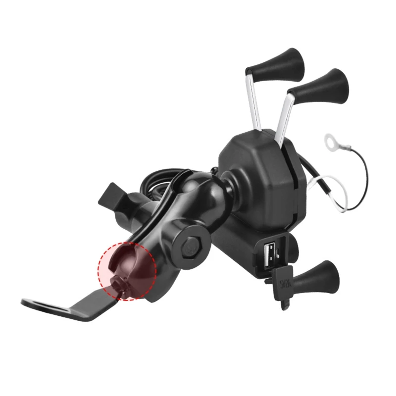 Motorcycle Mirror Bracket Motorcycle Angled Base Ball for Head Adapter Handlebar Mirror Bracket Work For P N2UB