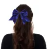 2Pcs Hair Ring Children's Headwear Bow Tie Swallowtail Sequins Scrunchies Hair Ring Ribbons Ties Fabric Girl hair Bows Hairbands 1