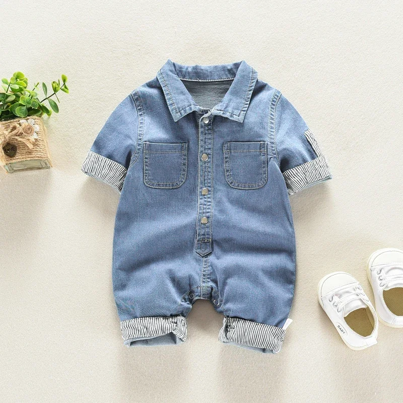 Boys Clothing Baby Children Toddler Overalls Denim Pants Fashion Kids Casual Jumpsuits Long Sleeve Trousers Boys Jeans