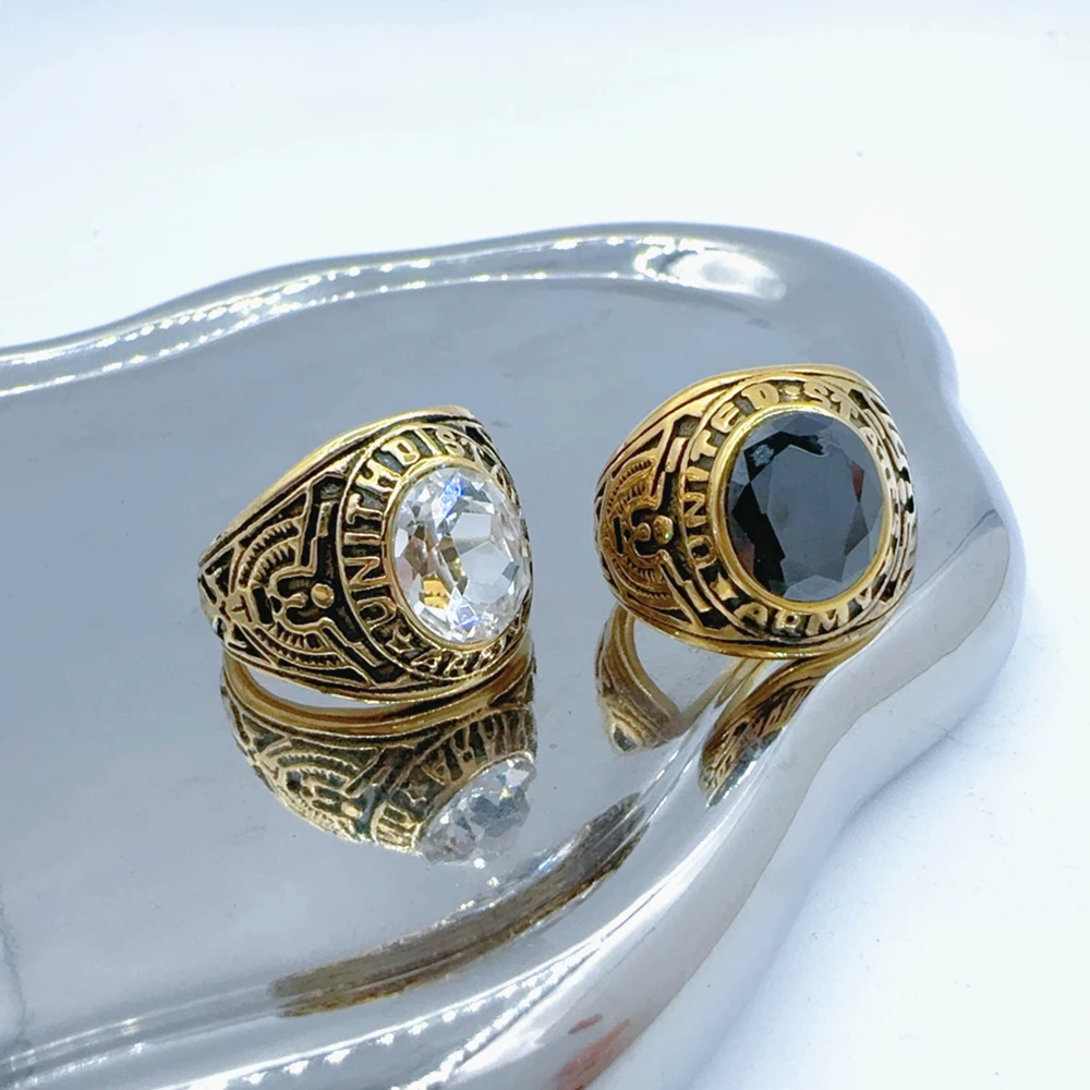 Anello Con Sigillo Da Uomo In Acciaio E Simbolo Dell'aquila - Foto 7