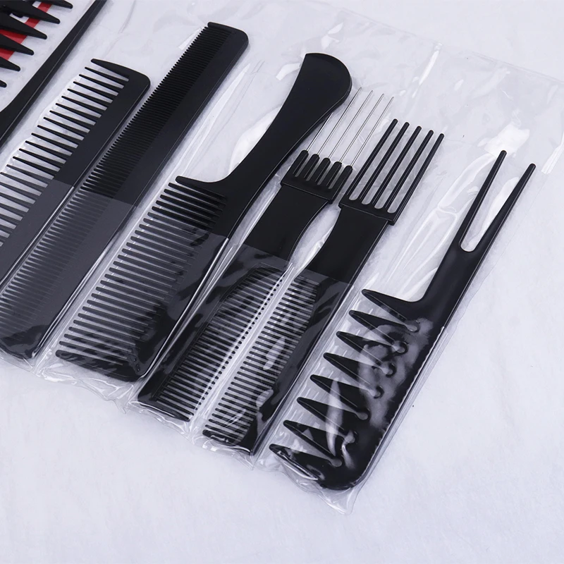 10pcs/set of hair combs multifunctional hair combs anti-static hair care and beauty tools set stylist accessories 3