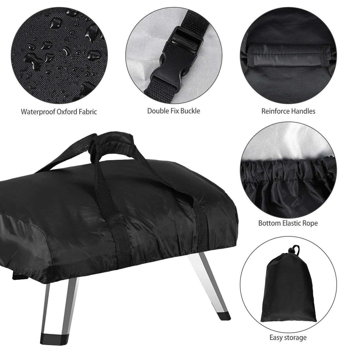 Pizza ofen Abdeckung kompatibel Ooni Koda 12 Outdoor Pizza ofen Schutzhülle wasserdicht Oxford Stoff Grill Abdeckung Grill Zubehör