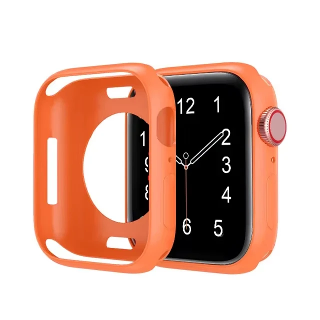 Soft Silicone Protective Case for Apple Watch - Flexible Bumper Shell Cover