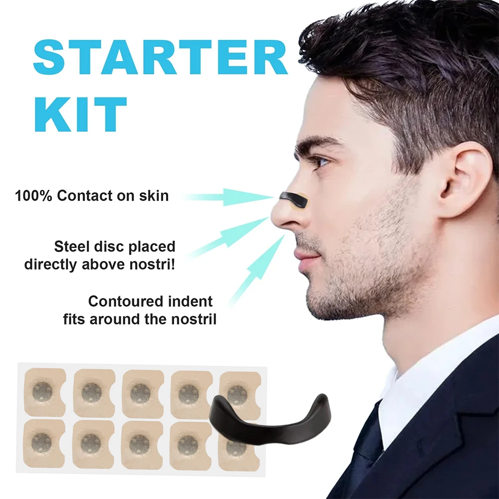 Magnetic Nasal Breathing Dilators Kits Sport Nasal Dilator Boost Oxygen Intake,Reduce Snoring,Breathing Refill Nose Clip 4