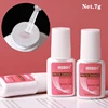 1/5/10PCS Quick Drying Nail Tips Glue Super Strong Nail Rhinestones Glue 7g/bottle Nail Bond Brush On Nail Glue 4 Press On Nails 1