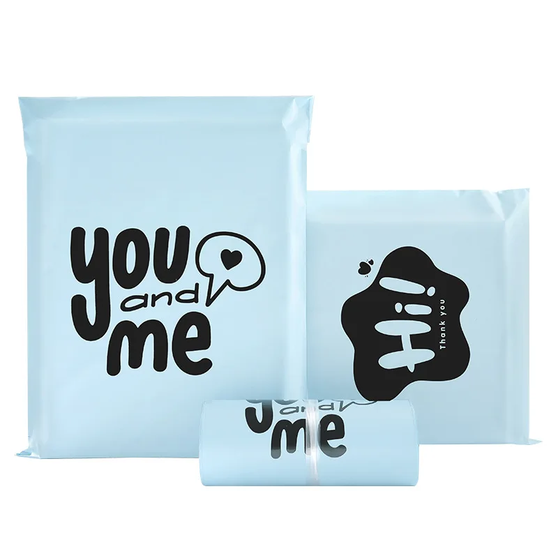 10 buste in plastica blu per imballaggio, buste in polietilene, autosigillanti, impermeabili, per corriere, abbigliamento, buste postali postali in PE