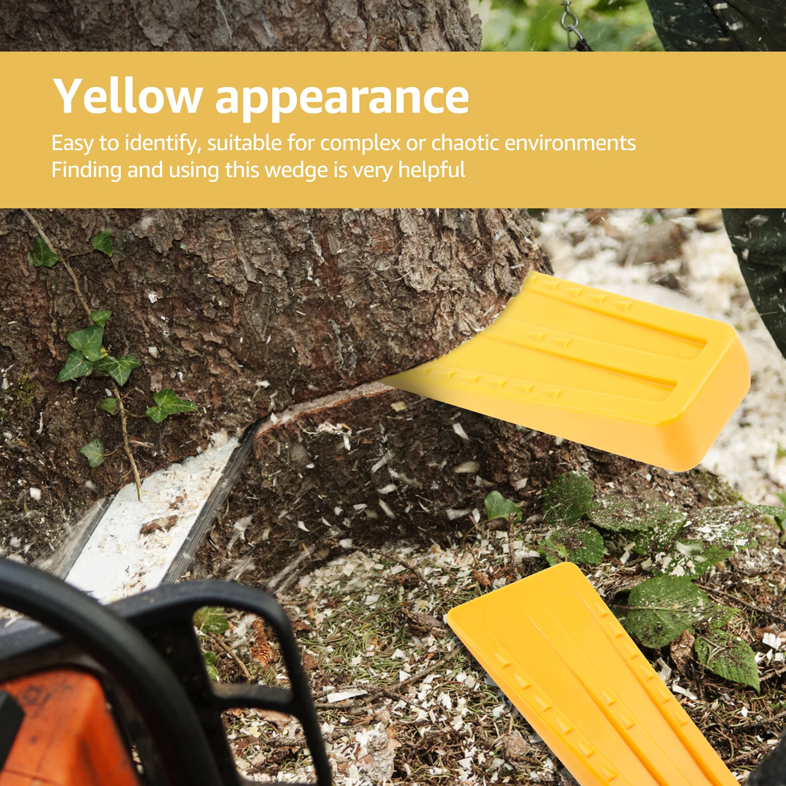 6PCS Reusable Splitting Wedges Wear Resistant Chainsaw Wedges Plastic Logging Tools Portable Tree Cutting for Tree