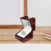 Transparent LShape Ring Case Jewelry Box For Portable Storage Boxes Decorative Household Bracelets Earrings Creative Wood Bins 2