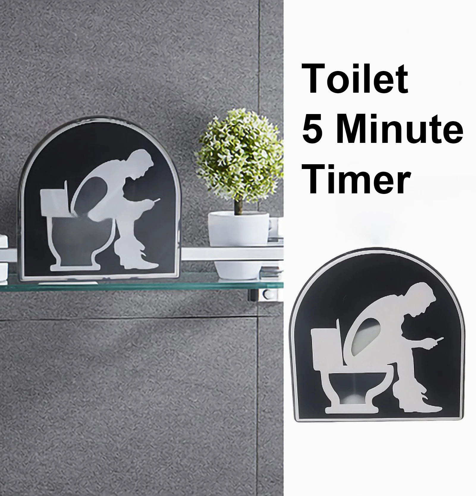 Toilet Hourglass Timer Prevent Procrastination Manage Time Sauna Hourglass Sand Timer Countdown Toilet Bathroom Clock 5 Minutes