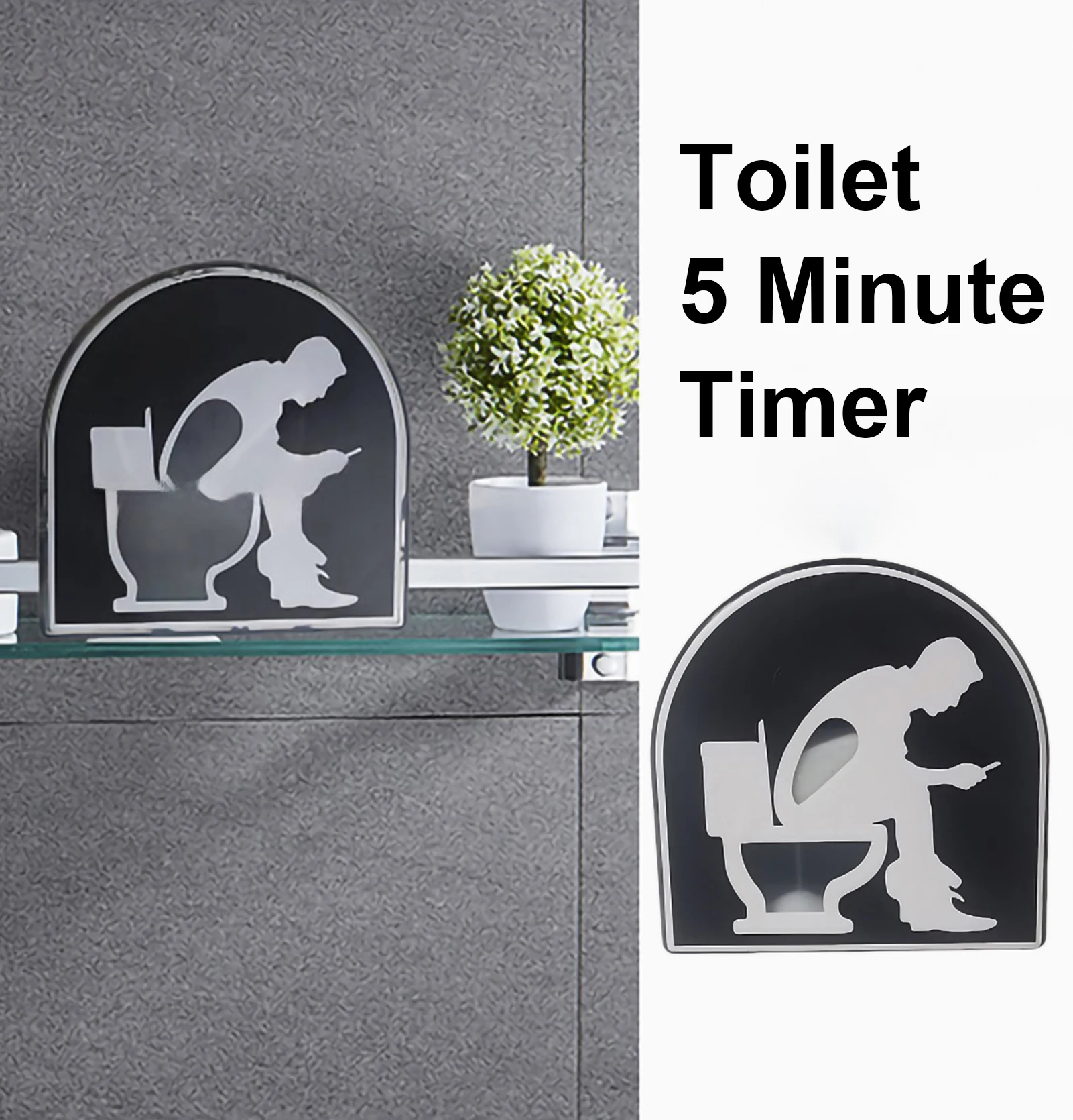 Toilet Hourglass Timer Prevent Procrastination Manage Time Sauna Hourglass Sand Timer Countdown Toilet Bathroom Clock 5 Minutes 2