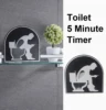 Toilet Hourglass Timer Prevent Procrastination Manage Time Sauna Hourglass Sand Timer Countdown Toilet Bathroom Clock 5 Minutes 2