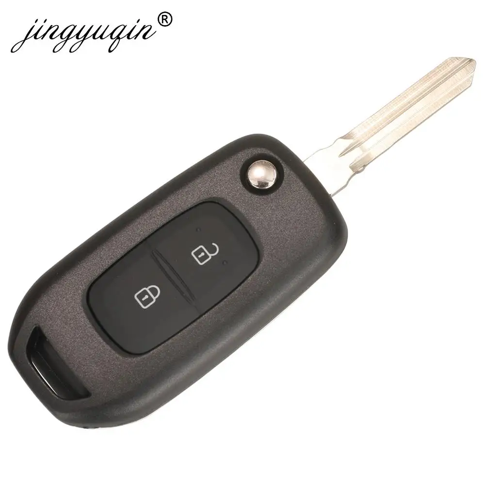 2Button 433MHz PCF7961M 4A Chip Flip Remote Key for Renault Dacia Logan 2 II FSK Car Key Fob Control