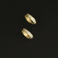 GOLDtutu Real 9K Gold Hoop Earrings for Women, Circle Jewelry, Minimalism, New Moissanite, 2024, kj326 1
