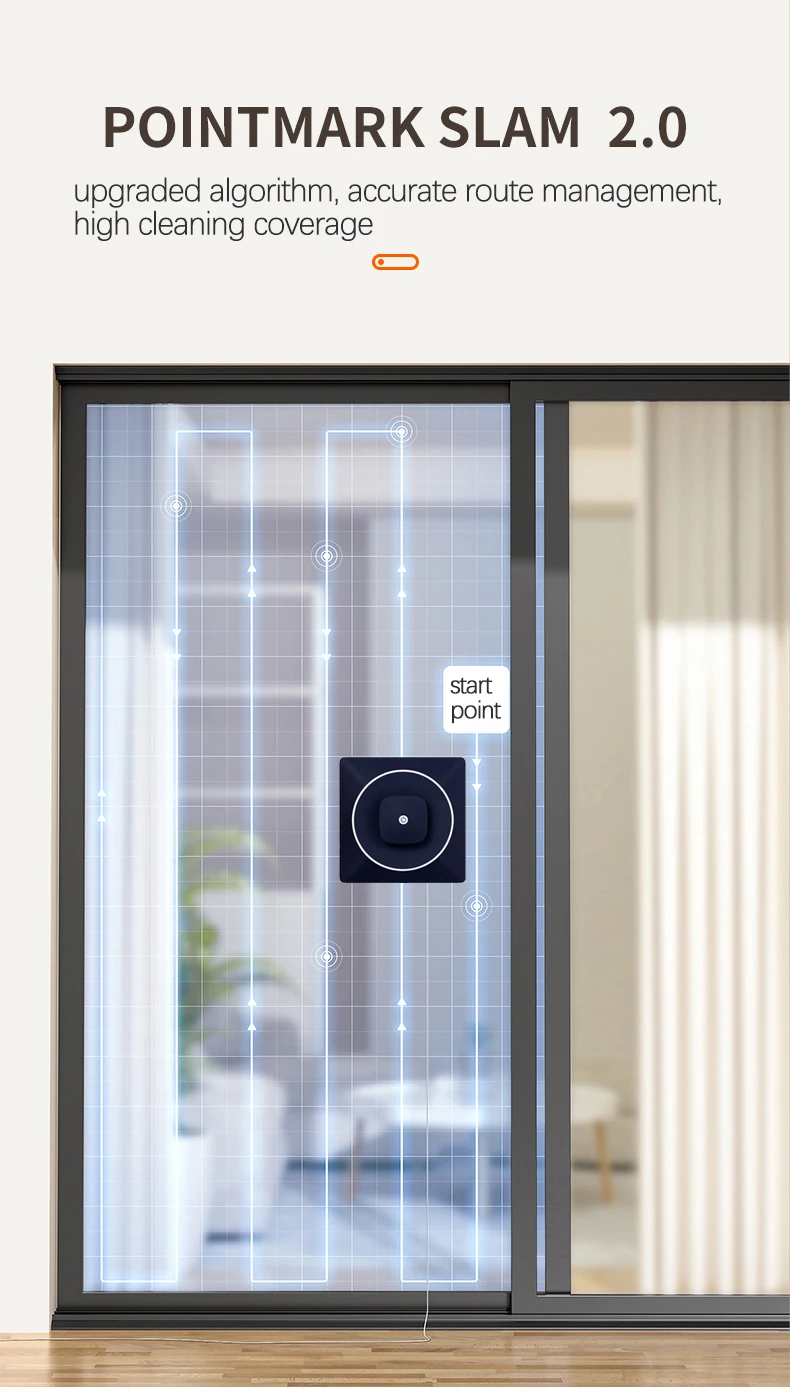 Square Window Cleaner Robot Spray Water Anti-Falling For High-Rise Outdoor Glass Cleaning Remote Control Electric Window Washer
