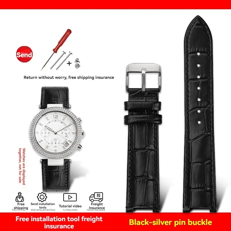 Luxurious Genuine Leather Watch Strap – Premium Cowhide Calfskin, Various Sizes Available