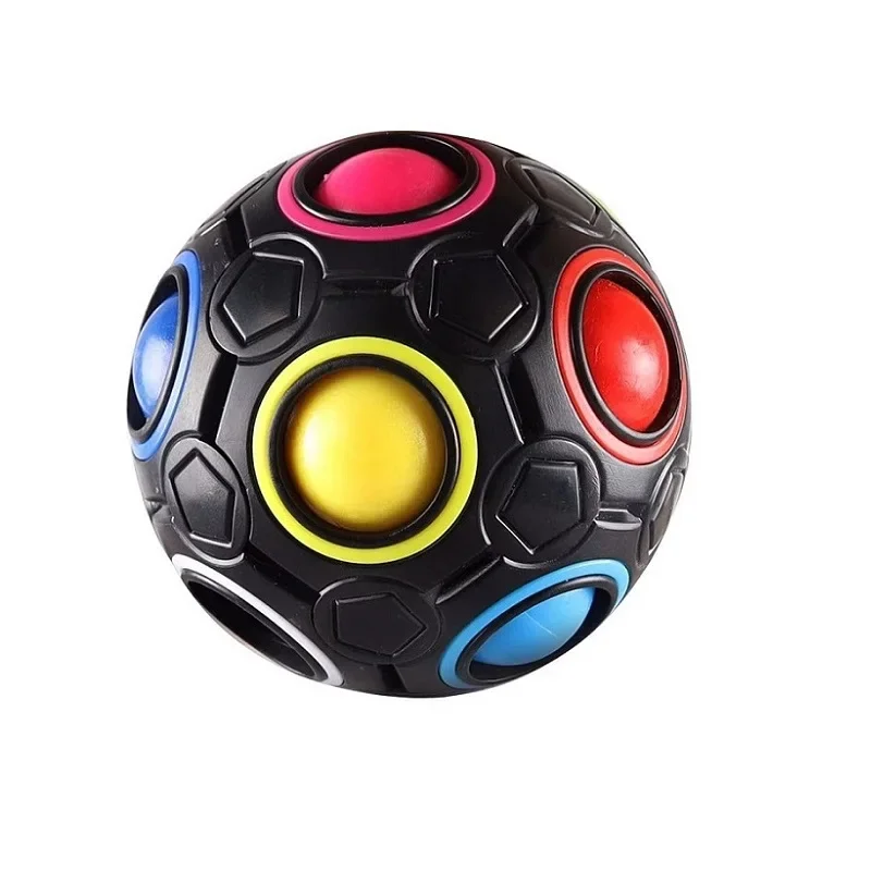 Magic Rainbow Ball Cube Antistress Rainbow Ball Speed Puzzle Montessori Toys Kids Adult Stress Reliever Toy Creative Gifts fidget toys,puzzle toys,anti stress toys,puzzle cube,magic puzzle cube