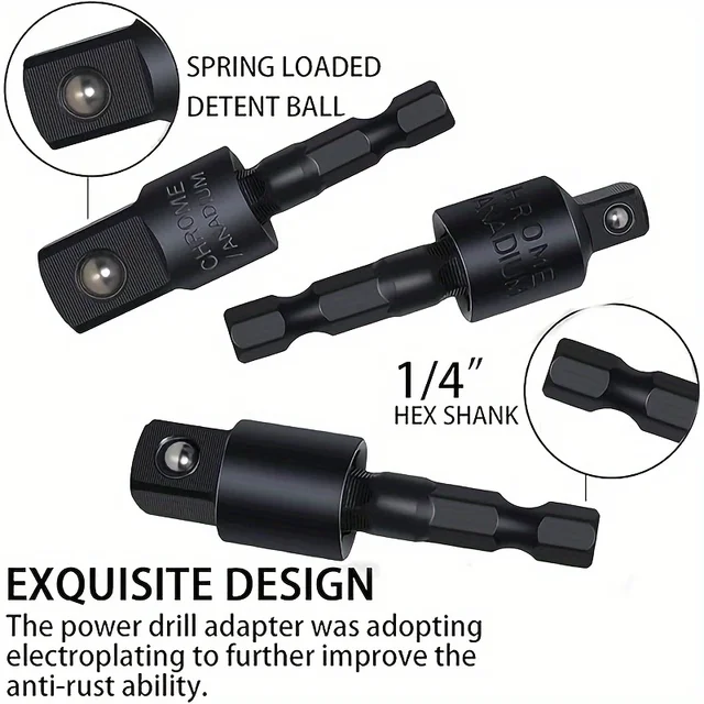 Flexible Drill Bit Extension 6Pcs