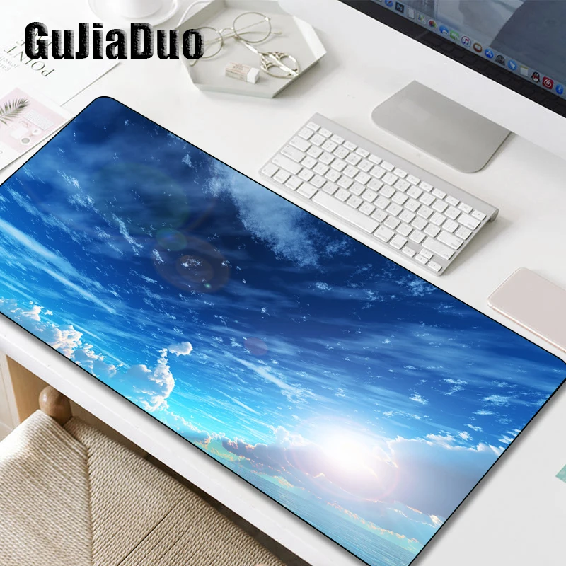 

800x300 Large Size Blue Sky Mouse Pad Laptop Play Mat Gaming Hoom Accessories Gamer Waterproof Non-slip Anime Mousepad Carpet
