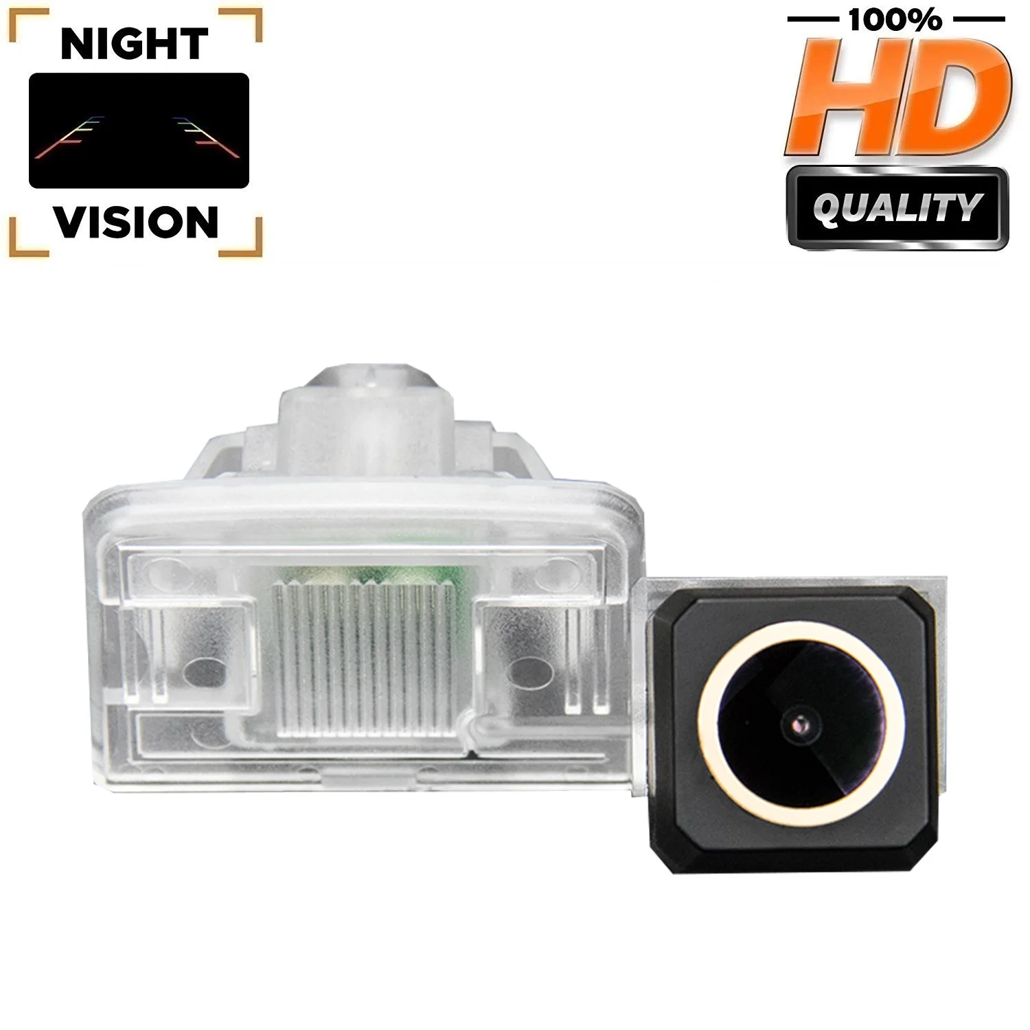 

HD 1280*720P Rear View Reversing Backup Night Vision Camera for Cadillac CT6 2016-2018,License Plate Light Parking Golden Camera