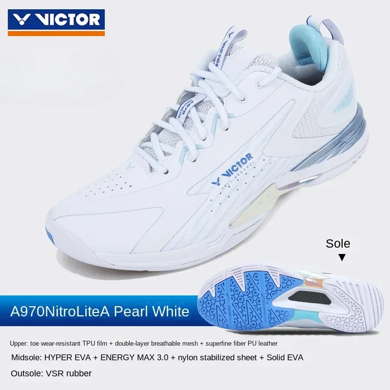 National team Victor Badminton Shoes men women cushion Sport Sneakers boots tennis tenis para hombre A970NitroLite