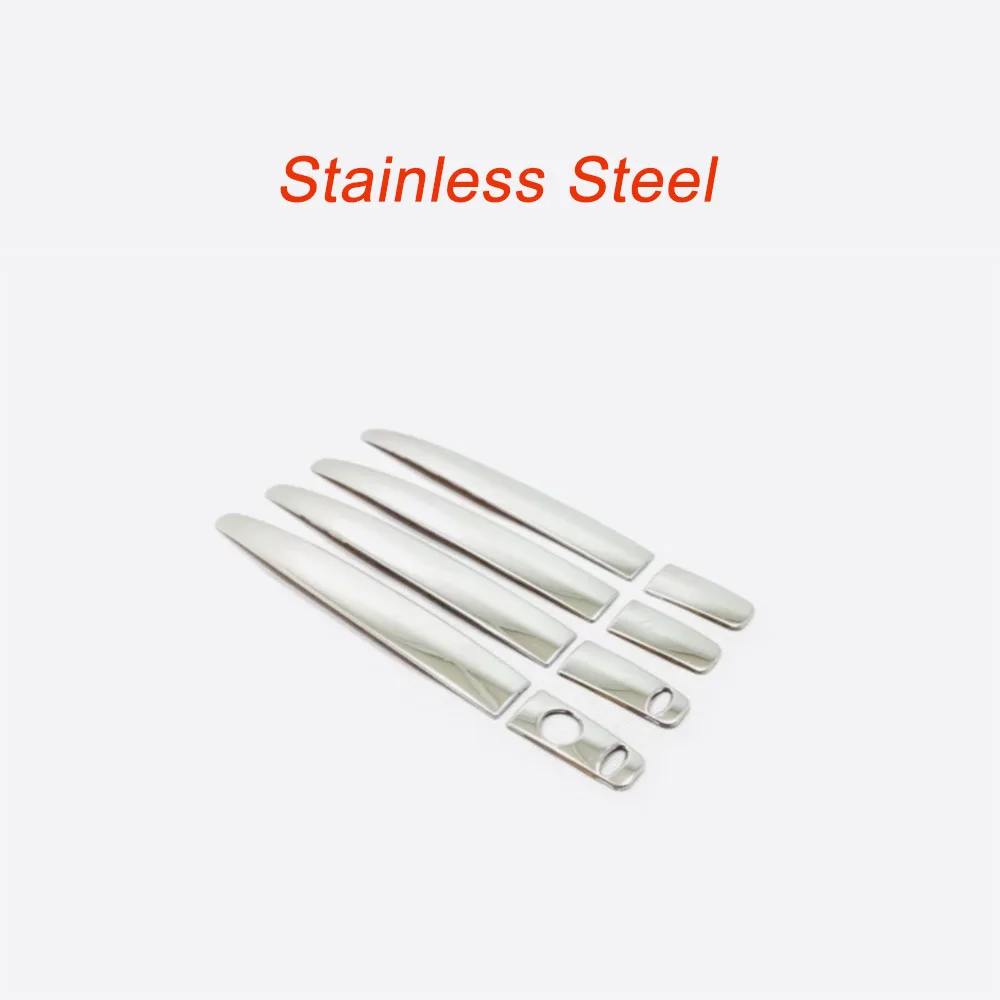 Car Cover Detector Sticks Frame Lamp Trim ABS Chrome Car Door Handle 8pcs For Mitsubishi Outlander