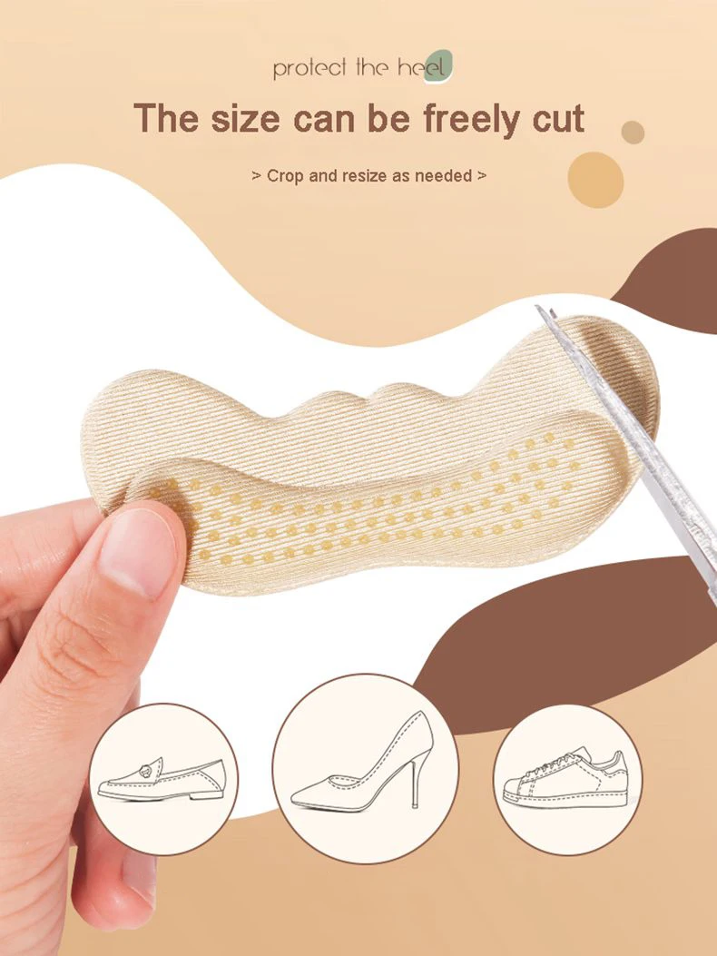 Heels Protector Adjust Size High Heel Sticker Pad Liner Grips Pain Relief Foot Care Insert Women Insoles for Shoes Accessories shoe insoles heel patch insole heel protector heel protector pads heel insoles shoe repair stickers heel cushion insole heel cushion protector heel protector patches heel grips