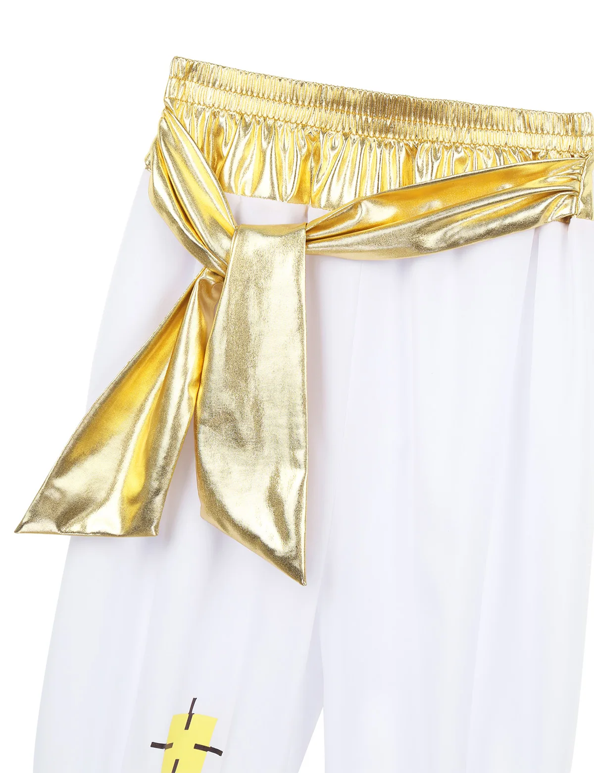 Costume da Principe Arabo Persiano per Bambini, per Feste a Tema Carnevale, Gilet da Principe Arabo con Pantaloni Lunghi Stile Harem - immagine 6