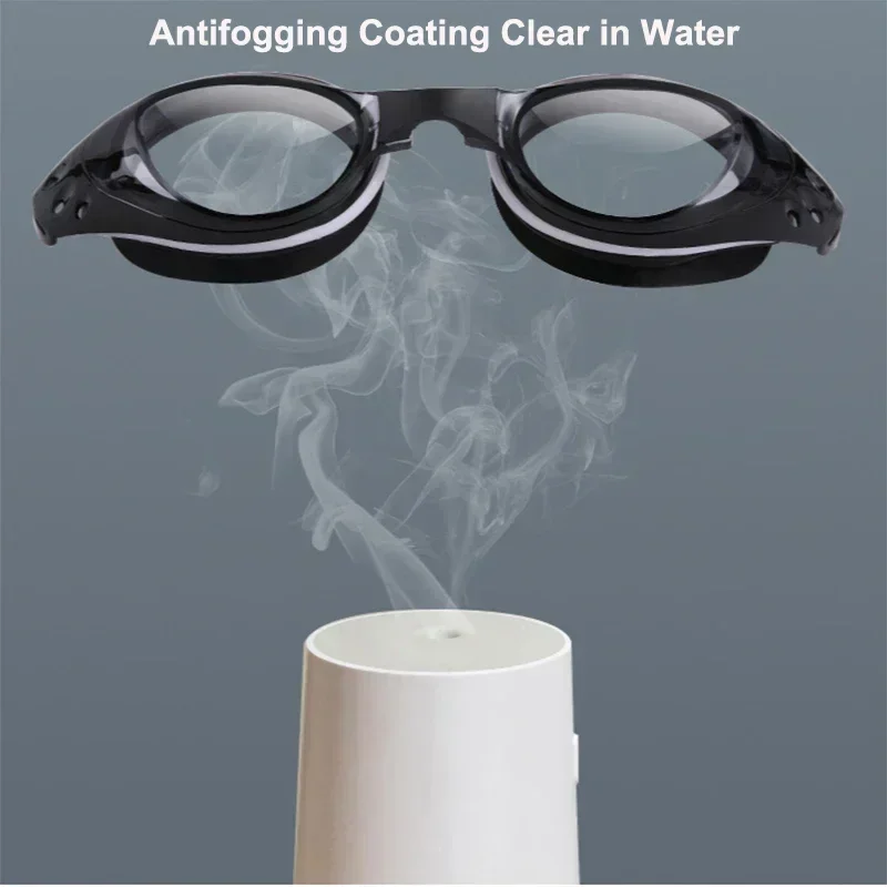 Adult Kids Swimming Glasses Myopia Goggles glasses with Degree,Replacable Nose Frame and Anti-fog Spray 6