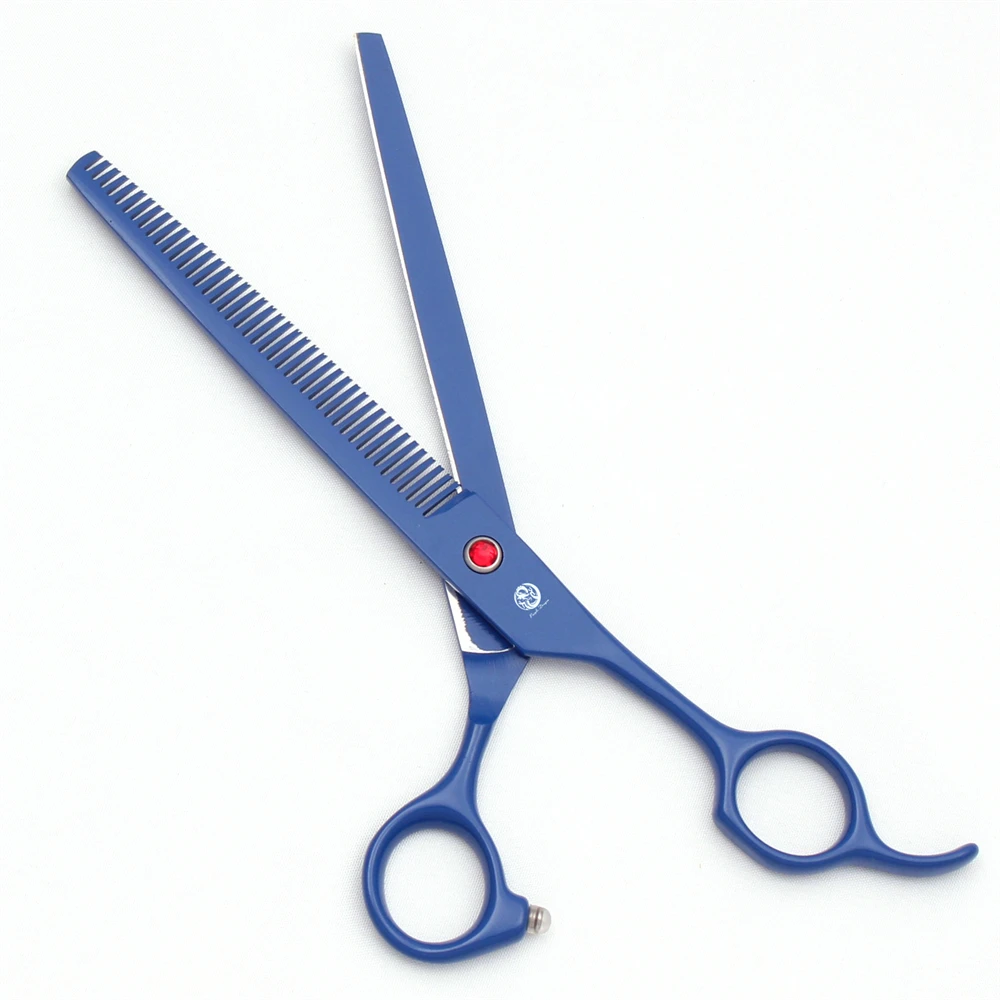 Dog Thinning Scissors Purple Dragon 7.5" Japan Stainless for Pet Grooming Thinning Straight Shears Chunker Z3088 dog grooming scissors