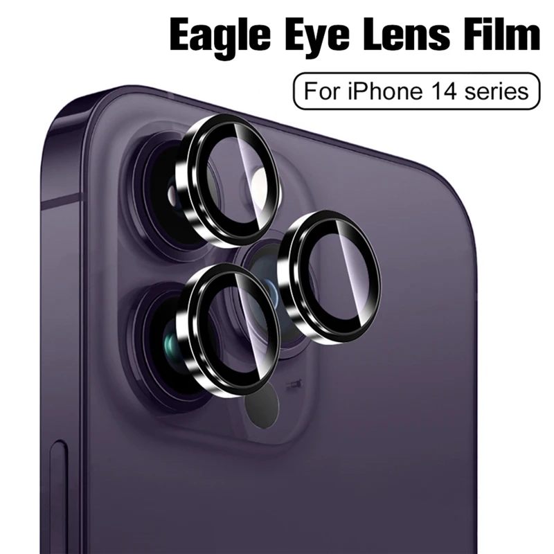 Elough Lens Protector For iPhone 14 Pro Max Accessories Metal Ring Protector  Camara Glass For iPhone