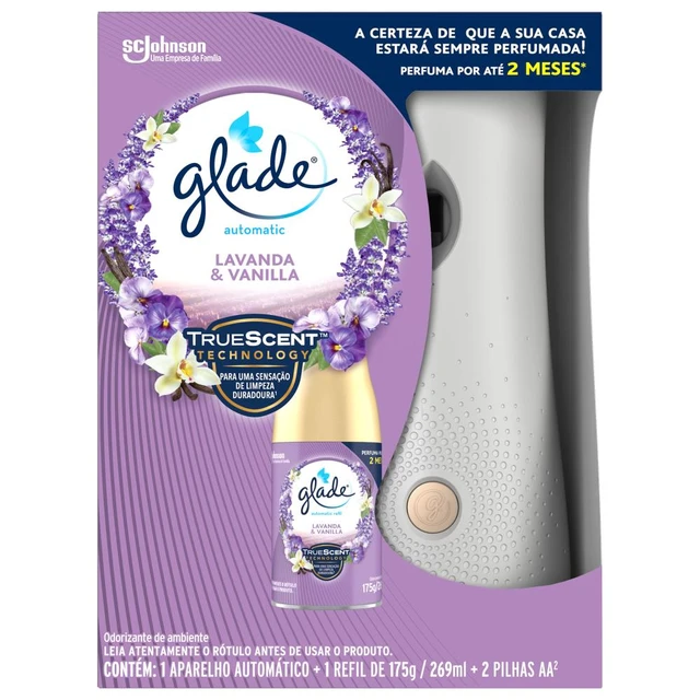 Glade – odeur environnementale automatique + recharge, lavande et