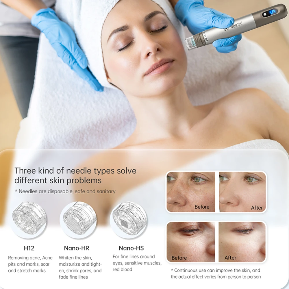 Professional Dr.pen Hydra Pen H3 With 30pcs Needle Cartridges Microneedling Pen Skin Care Beauty Device Microneedling Derma Pen Microneedling Needle Cartridge Microneedling Cartridge