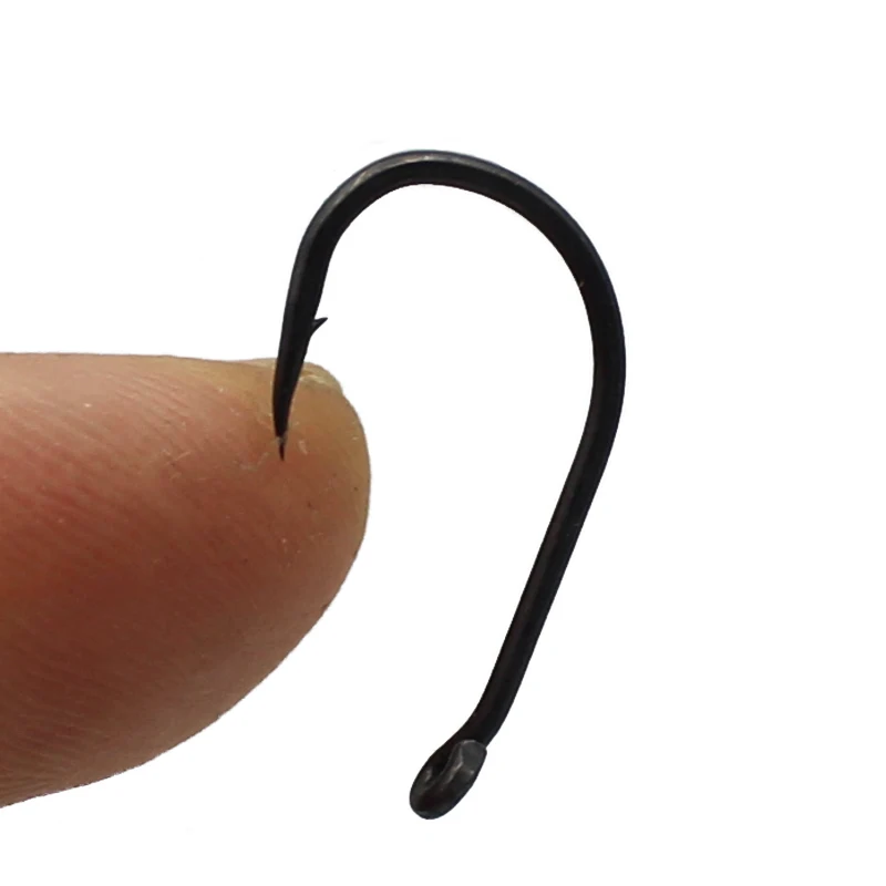 25pcs Carp Fishing Micro Barb Short Curved Shank Carp Hooks PTFE  Coated2/4/6/8/10 Hooks For Carp Fishing Tackle Accessories