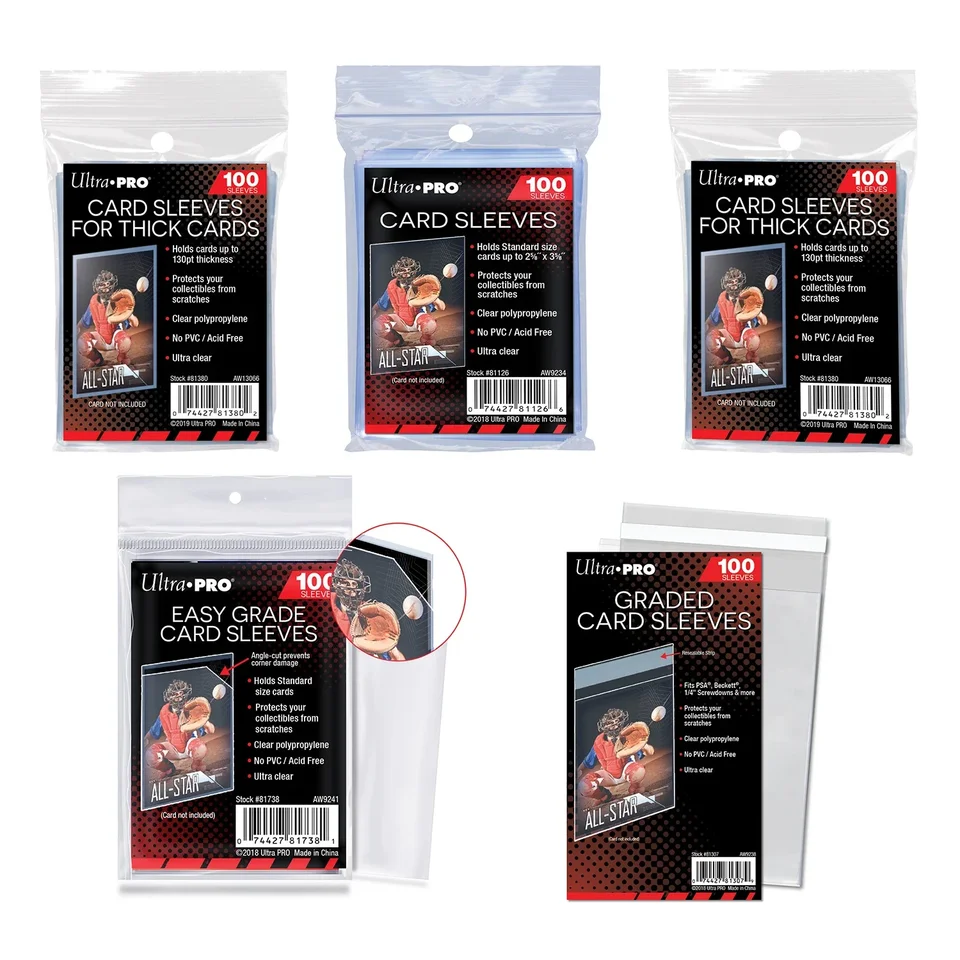 Clear Card Sleeves 1000 Ultra PRO Premium Soft Card Sleeves - Standard Size  66x94mm For Magic MTG Protection Ultra Pro International Sleeves