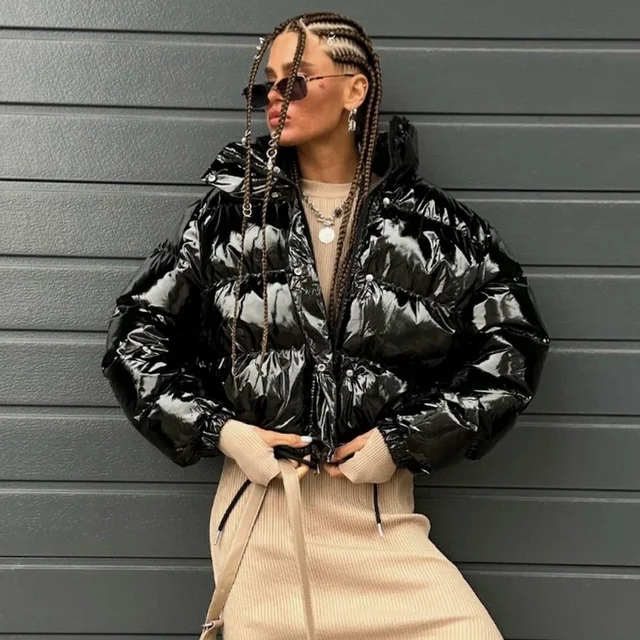 Shiny Puffer Jacket 1
